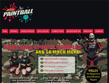 Tablet Screenshot of hilltoppaintball.com